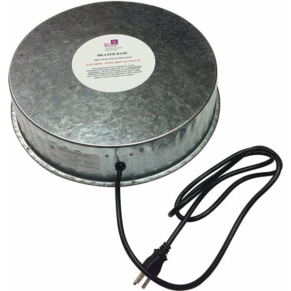 Galvanized Heated Base for Poultry Waterer