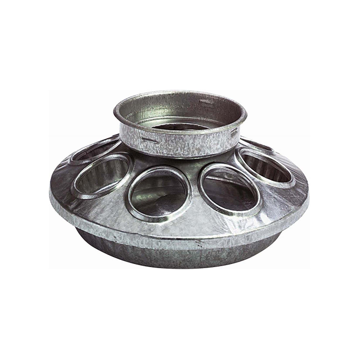 Galvanized Chick Feeder with Mason Jar - Cleary Feed & Seed