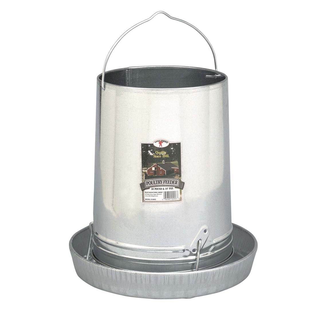 Galvanized Hanging Poultry Feeder - Cleary Feed & Seed