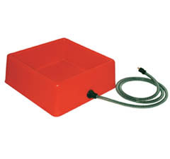 Heated Water Bowl - Square 4L - Cleary Feed & Seed