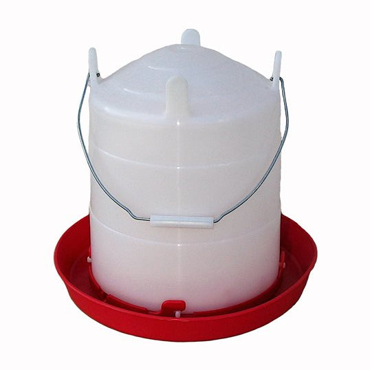 Plastic Poultry Waterer with Metal Handle