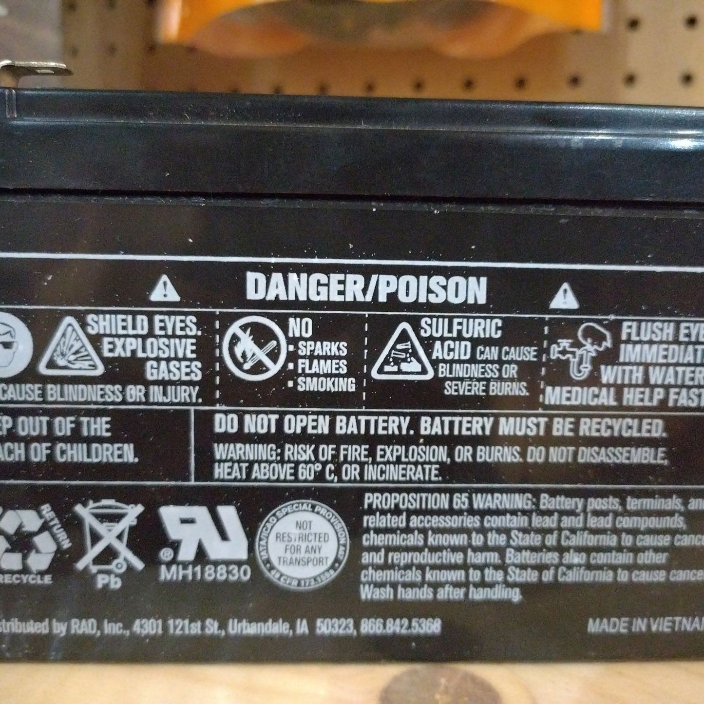 Replacement 12v Gallagher Battery for Solar Energizer - Cleary Feed & Seed