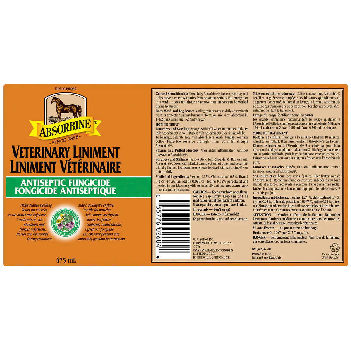 Veterinary Liniment - Cleary Feed & Seed