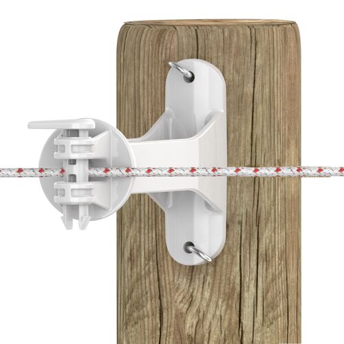 Wood Post Pinlock 5" Offset Insulator - Cleary Feed & Seed