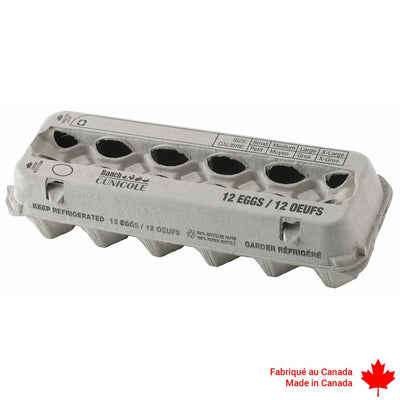 Pulp Egg Carton (New, One-Dozen Capacity)