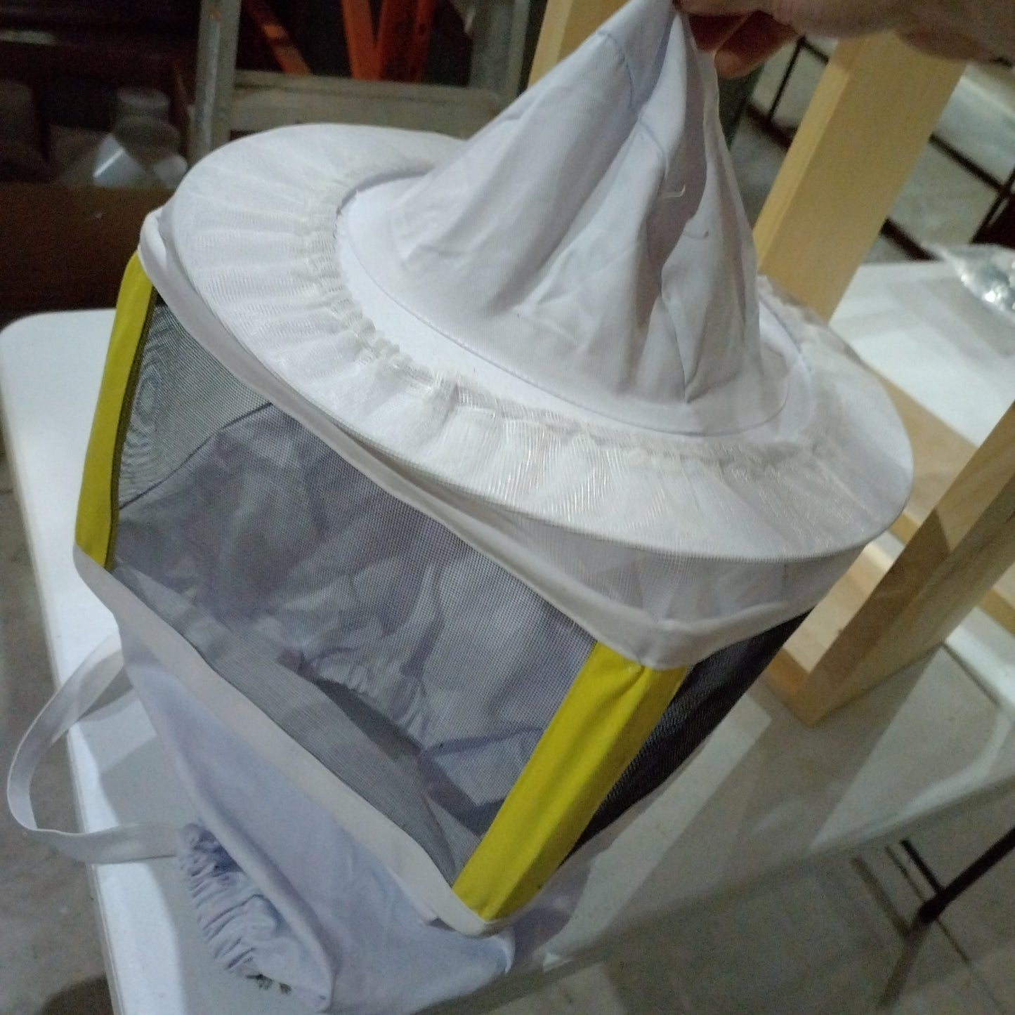 Two-Piece Wire Mesh Veil with Armholes