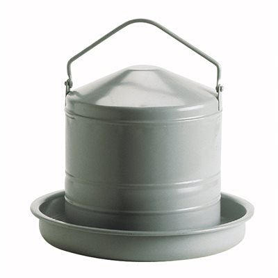 Chick' A Poultry Drinker - Grey Enamelled Metal