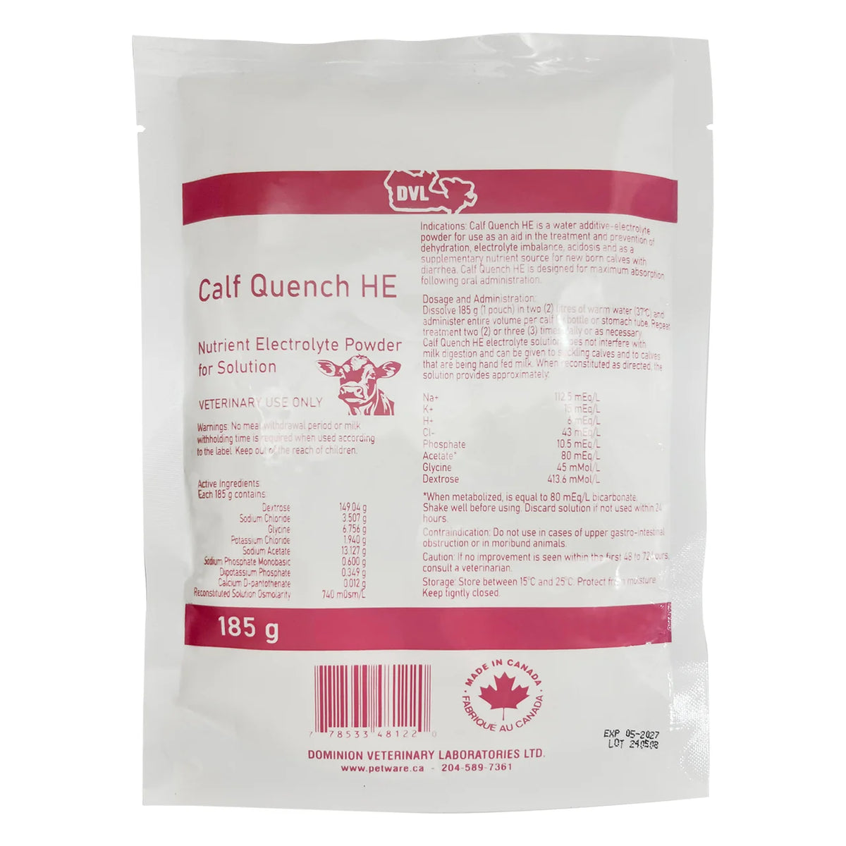 DVL Calf Quench HE