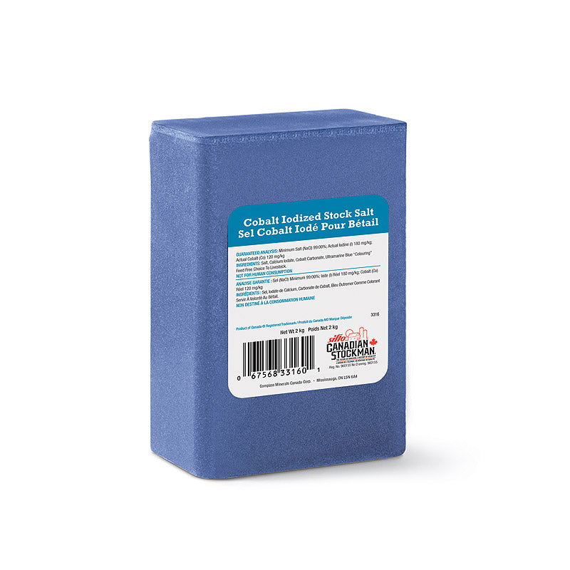 Cobalt Blue Iodized Stock Salt - Cleary Feed & Seed
