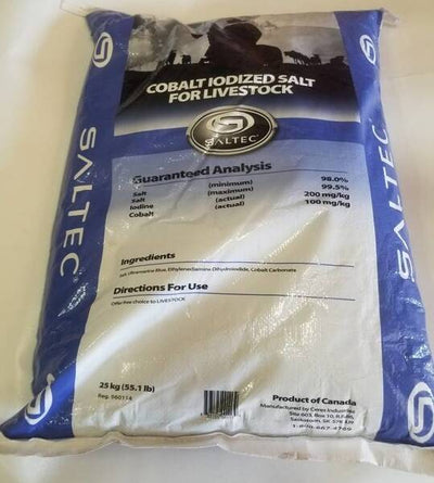 Cobalt Blue Iodized Stock Salt - Cleary Feed & Seed