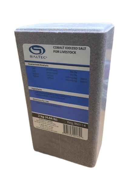 Cobalt Blue Iodized Stock Salt - Cleary Feed & Seed