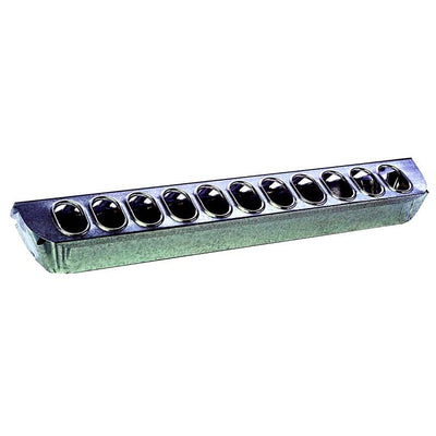 Galvanized Chick Feeder with Slide Top - Cleary Feed & Seed