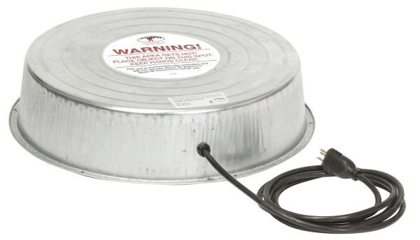 Galvanized Heated Poultry Waterer - Base - Cleary Feed & Seed