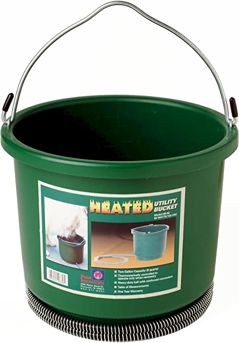 Heated Round Plastic Bucket - Cleary Feed & Seed