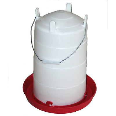 Plastic Poultry Waterer with Metal Handle