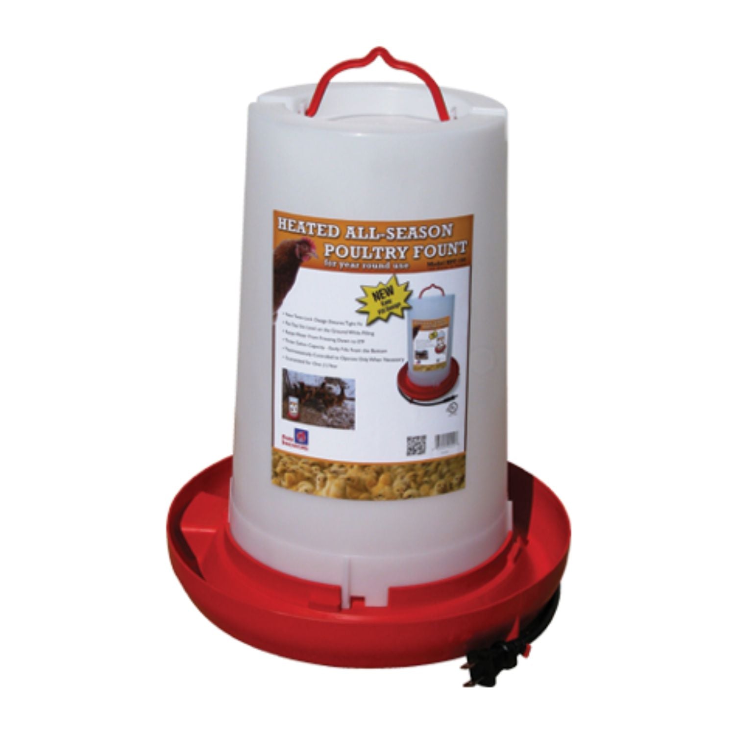 Plastic Heated Poultry Waterer - Cleary Feed & Seed