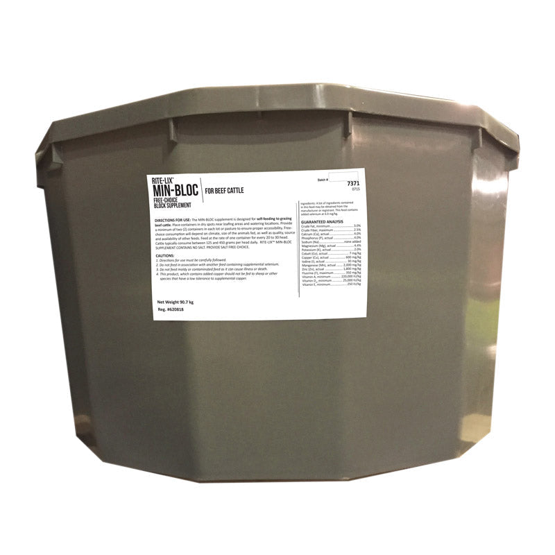 Rite-Lix Mineral Tub - Cleary Feed & Seed