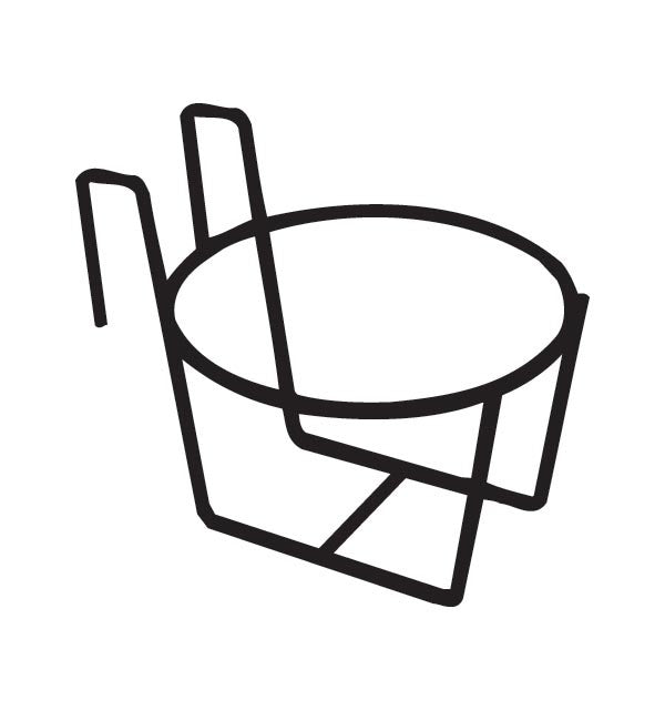 Single Wire Hook-Over Feed Pail Holder - Cleary Feed & Seed