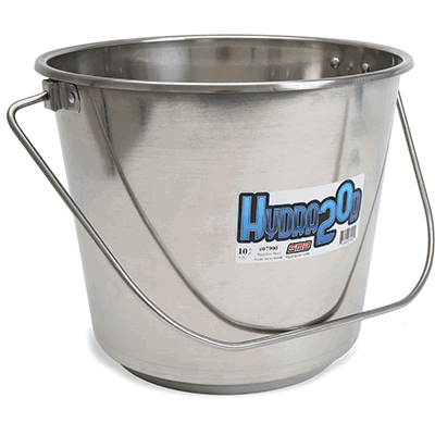 Stainless Steel Bucket with Handle - Cleary Feed & Seed