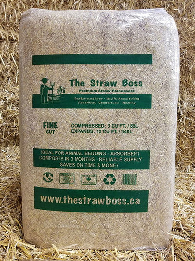 Straw Boss - Chopped Straw in Bag - Cleary Feed & Seed