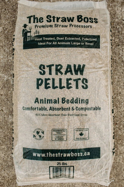 Straw Boss - Pelleted Straw in Bag - Cleary Feed & Seed