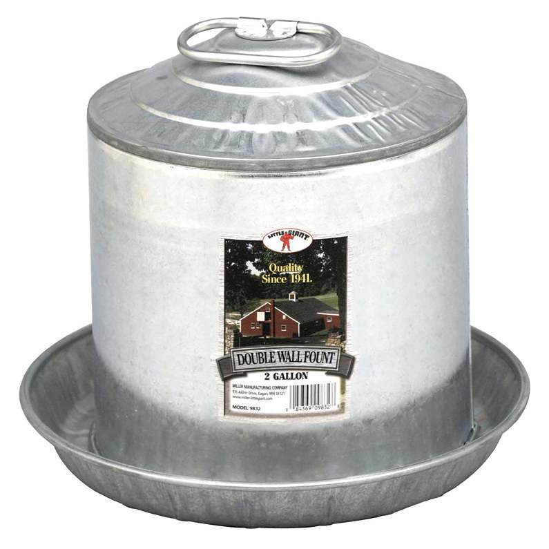 Galvanized Poultry Waterer