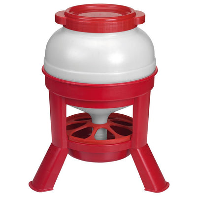 Large Capacity Plastic Poultry Feeder with Legs