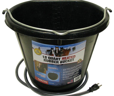 Heated Flat-Back Rubber Bucket
