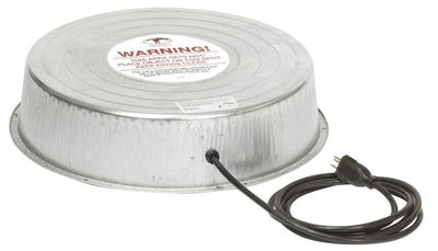 Galvanized Heated Poultry Waterer - Base