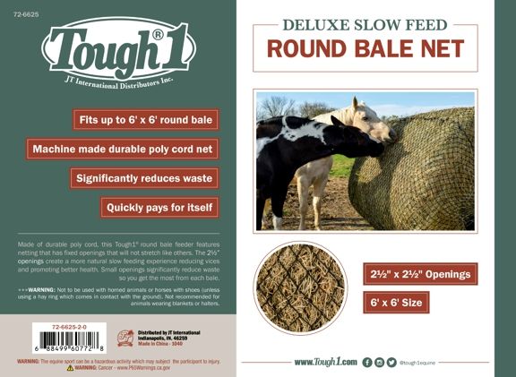 Slow Feed Round Bale Hay Net